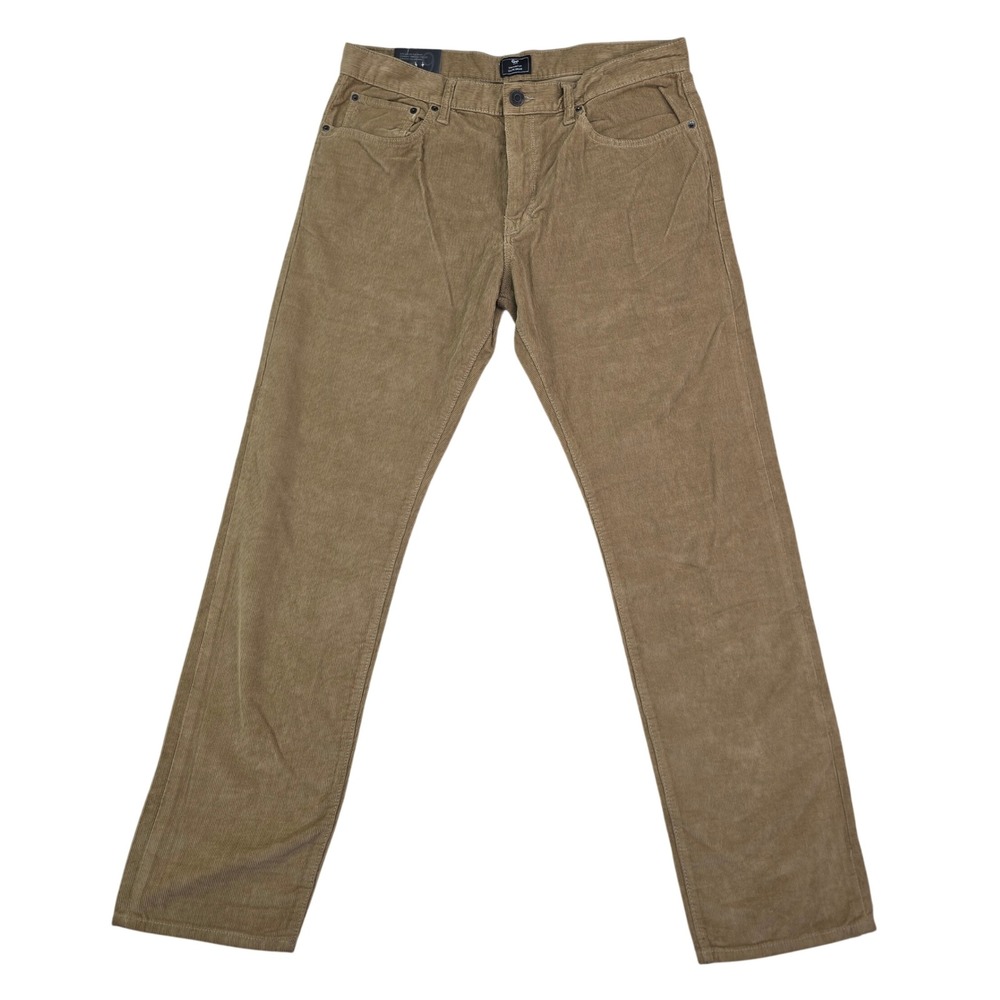 Gap Straight Fit Corduroy Pants Mens 36x34 Mission Tan Cotton 5-Pocket Casual